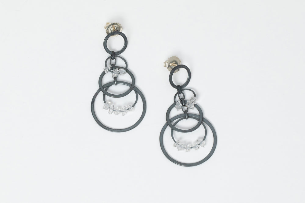 Scattered & Graduated Circles Necklace or Earrings - Heather Guidero