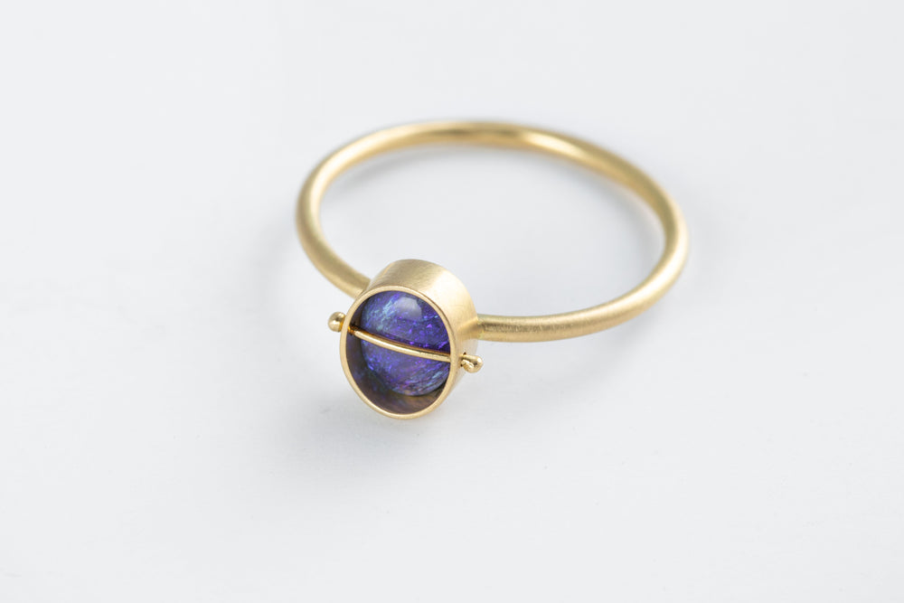 Periwinkle Oval Opal Ring for Sale - Hilary Finck