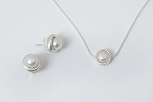 Pearl Orbit Necklace & Earring  - Philippa Roberts