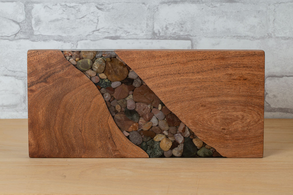 Shop the River Rock Inlay Sushi Board and Chopsticks at Weston Table