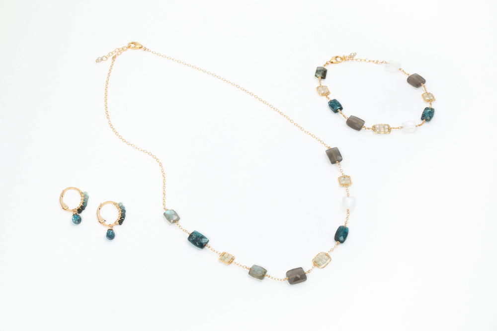 L' Heure Bleu Bracelet, Necklace, & Earrings - Michelle Pressler