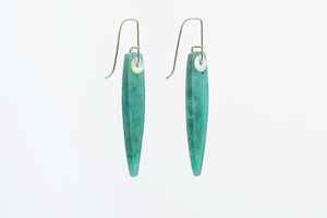 Carved Jade & Shell Earrings - Peter Schilling