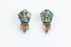 Carved Flower Earrings - Amy Kahn Russell
