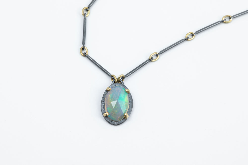 Rose Cut Prong Necklace - Heather Guidero