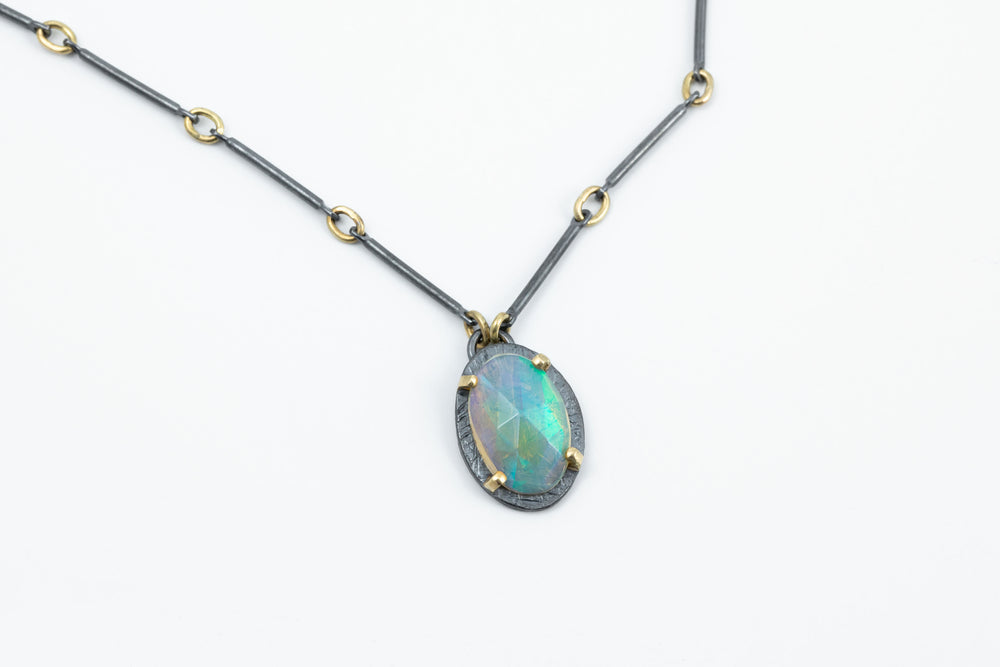 Rose Cut Prong Necklace - Heather Guidero