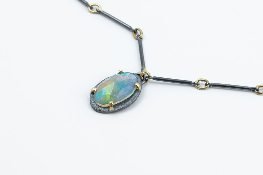 Rose Cut Prong Necklace - Heather Guidero
