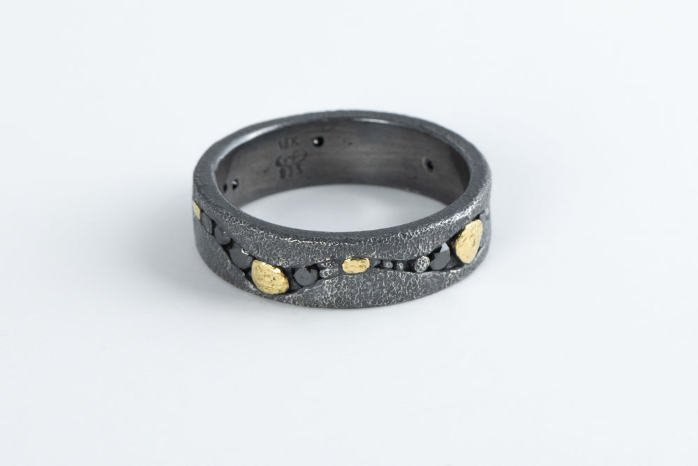 Oxidized Silver Band - Rona Fisher