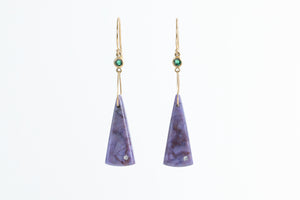 Purple Jade Earrings - Karin Luvaas