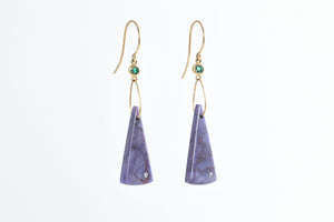 Purple Jade Earrings - Karin Luvaas