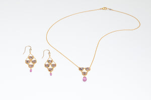 Spinel Earrings & Necklace - Michelle Pressler