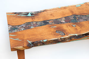 Mesquite Console Table - Treestump Woodcrafts - IN STORE PICKUP ONLY