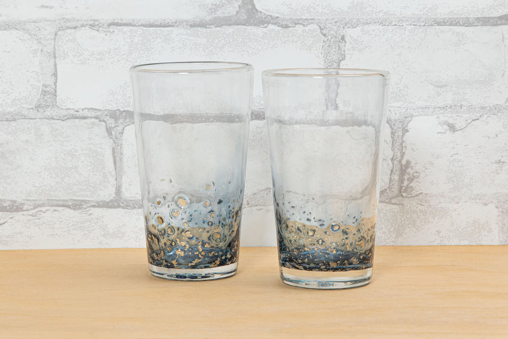 Silver Leaf Glasses - Hot Glass Alley