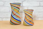 Joseph's Coat of Many Colors Vases - Fritz Glass