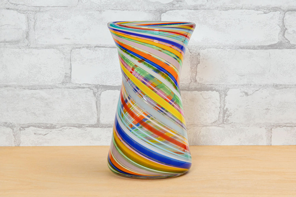 Joseph's Coat of Many Colors Vases - Fritz Glass