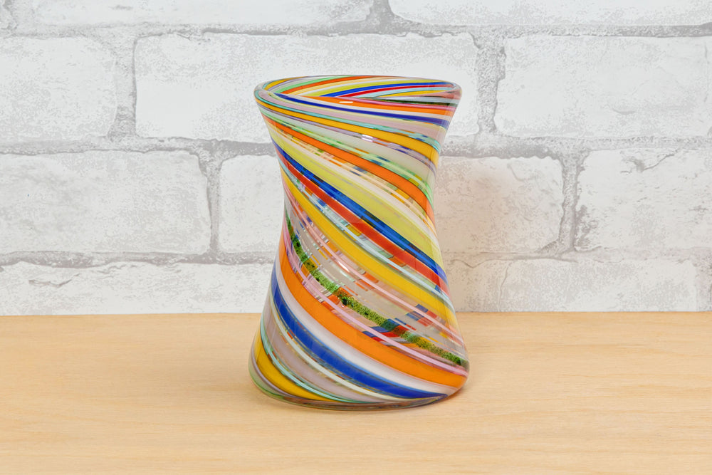 Joseph's Coat of Many Colors Vases - Fritz Glass