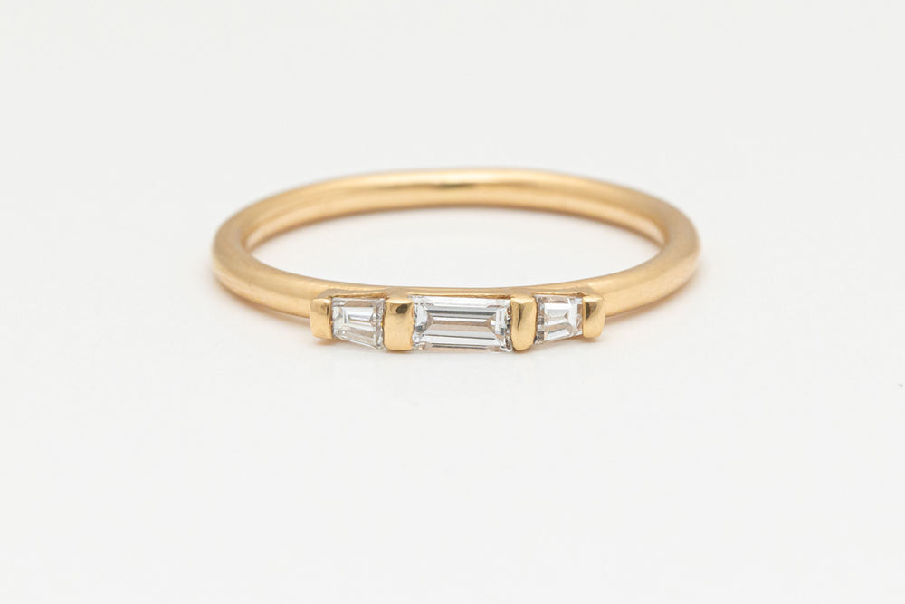 Tapered Baguette Diamond Ring - Mark Lisota