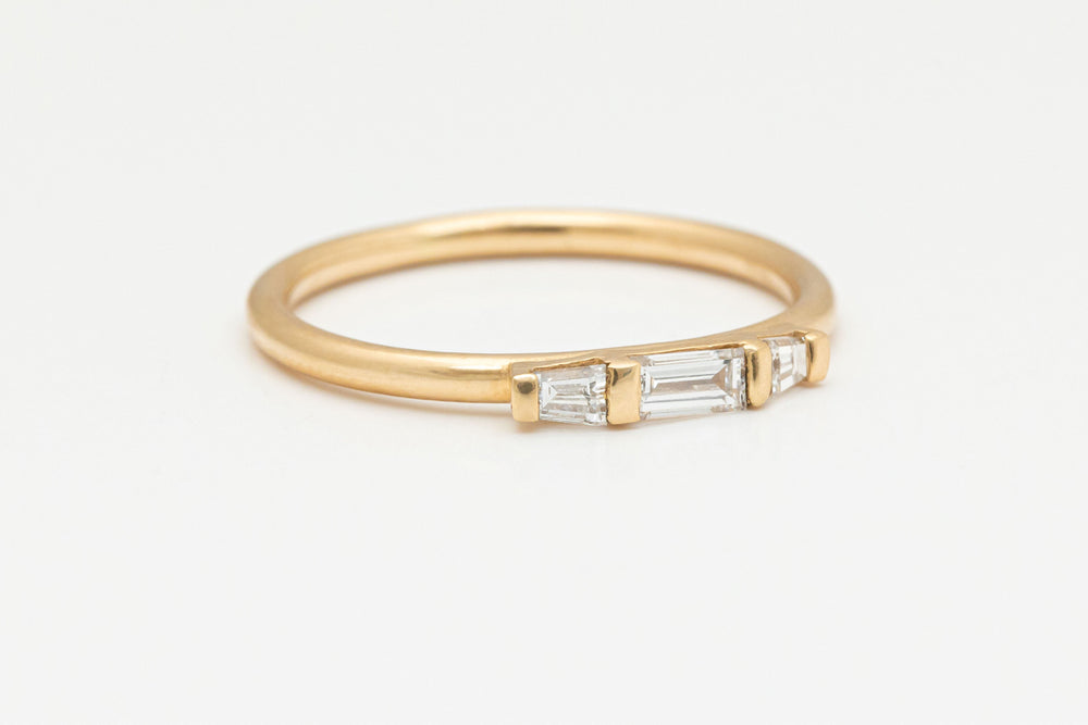 Tapered Baguette Diamond Ring - Mark Lisota