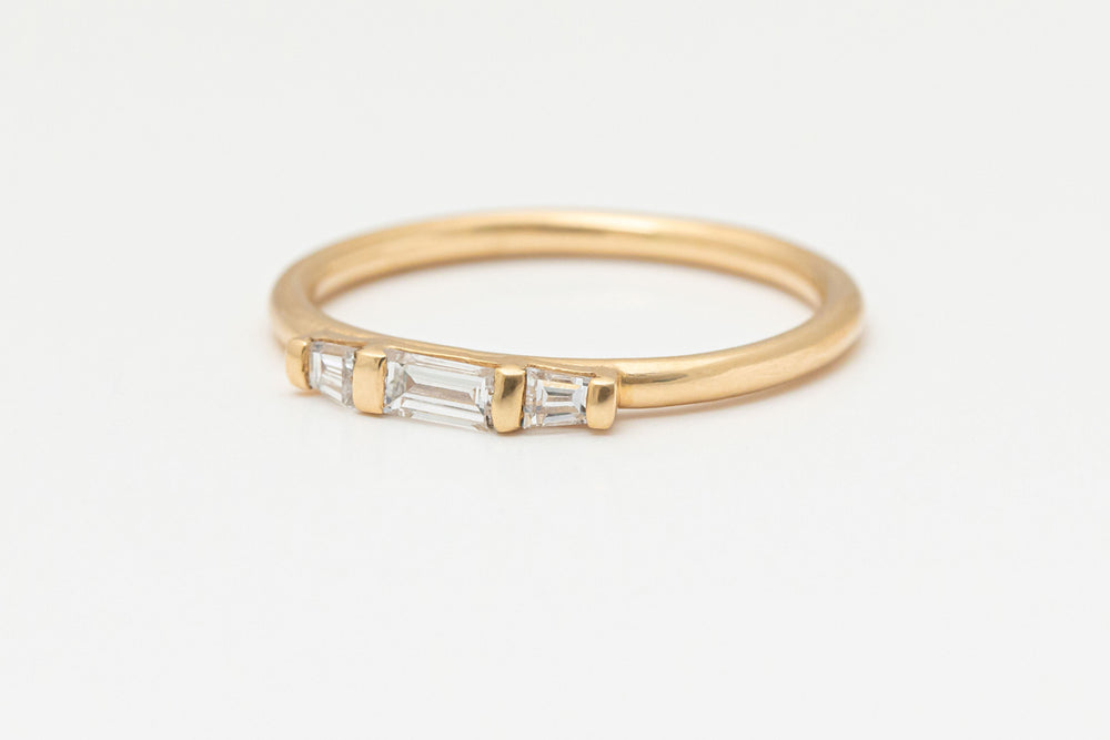 Tapered Baguette Diamond Ring - Mark Lisota