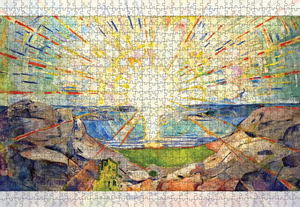 
            
                Load image into Gallery viewer, The Sun Edvard Munch Puzzle
            
        