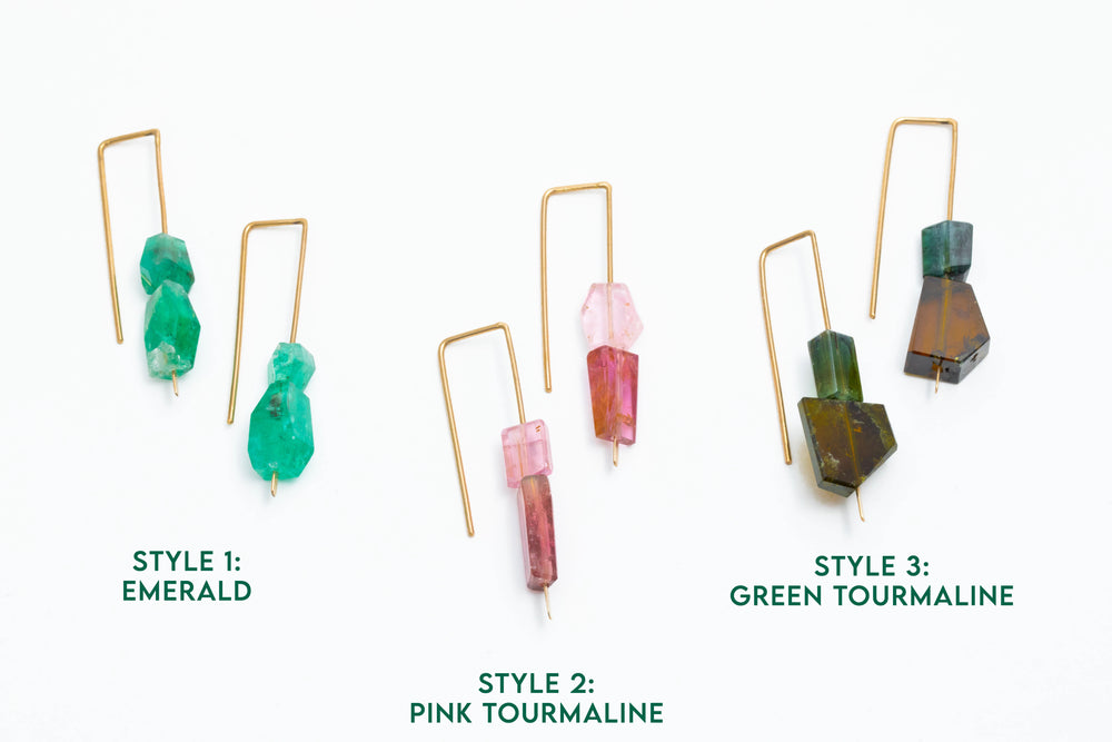 Modern Faceted Earrings - Christine Fail