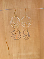 Mixed Metal Overlapping Circles Earrings - Meghan Patrice Riley