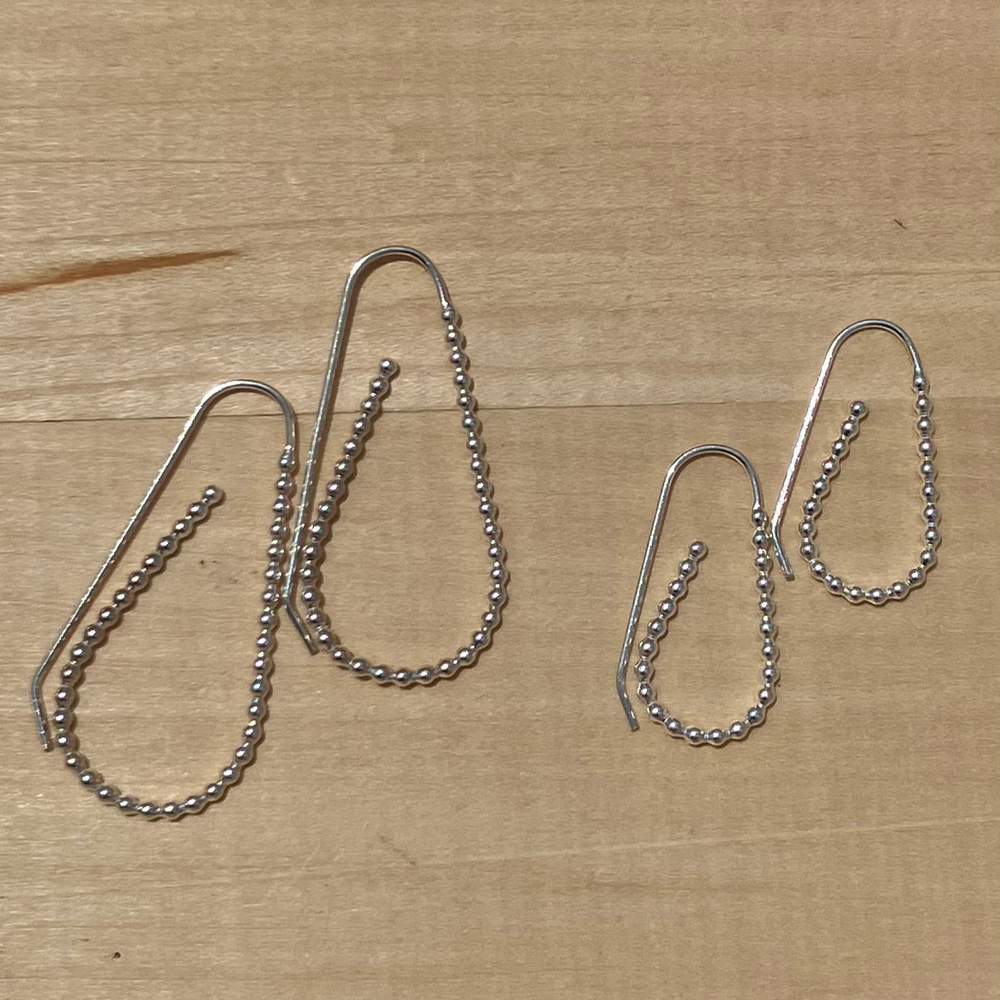 Textured Elongated Hoops - Cindy Liebel