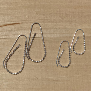 Textured Elongated Hoops - Cindy Liebel