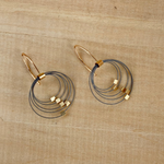 Gunmetal & Gold Earrings - Meghan Patrice Riley