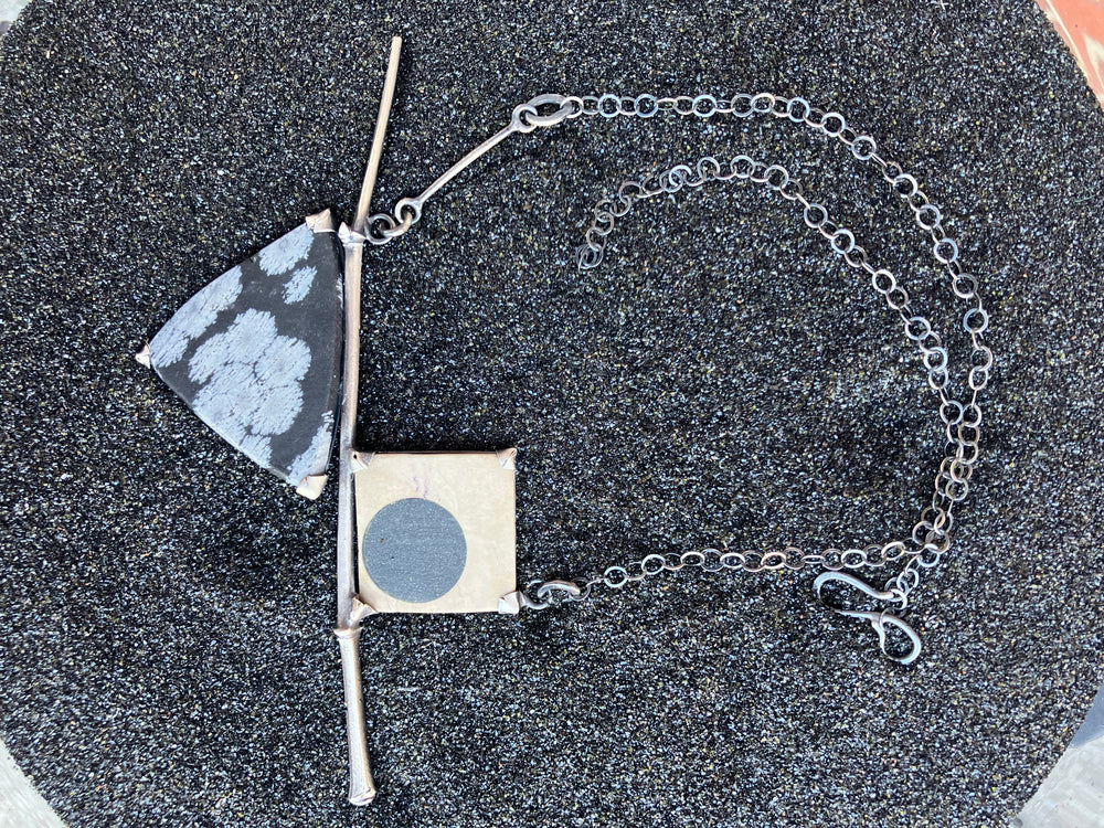 Snowflake Obsidian Necklace - Terri Logan Studio