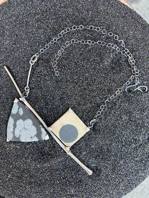 Snowflake Obsidian Necklace - Terri Logan Studio
