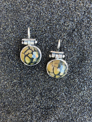 Crackle Agate Earrings - Terri Logan Studio