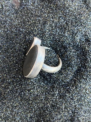 Basalt Duo Ring - Terri Logan Studio