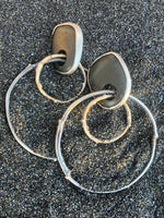 Basalt Hoop Earrings - Terri Logan Studio