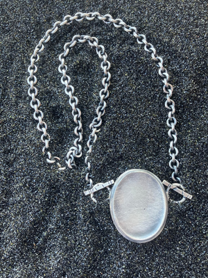 Sterling Hollow Form Choker Necklace - Terri Logan Studio