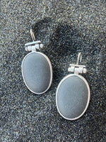 Oval Basalt Earrings - Terri Logan Studio