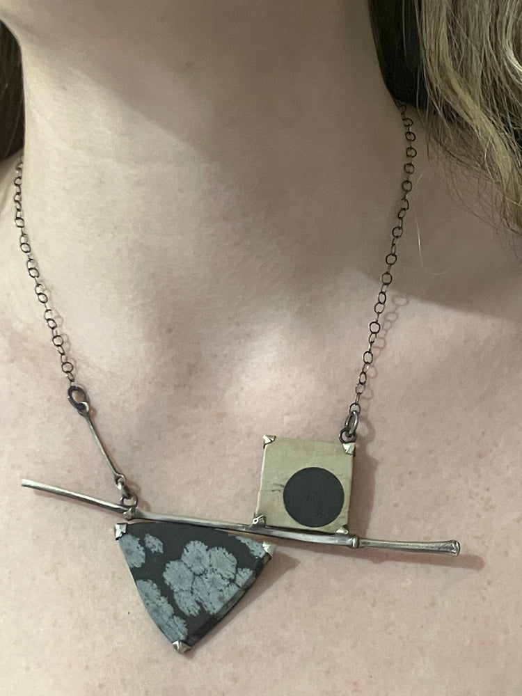 Snowflake Obsidian Necklace - Terri Logan Studio