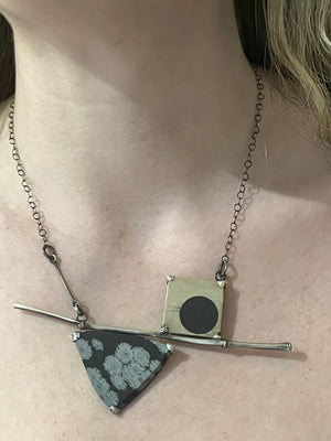 Snowflake Obsidian Necklace - Terri Logan Studio