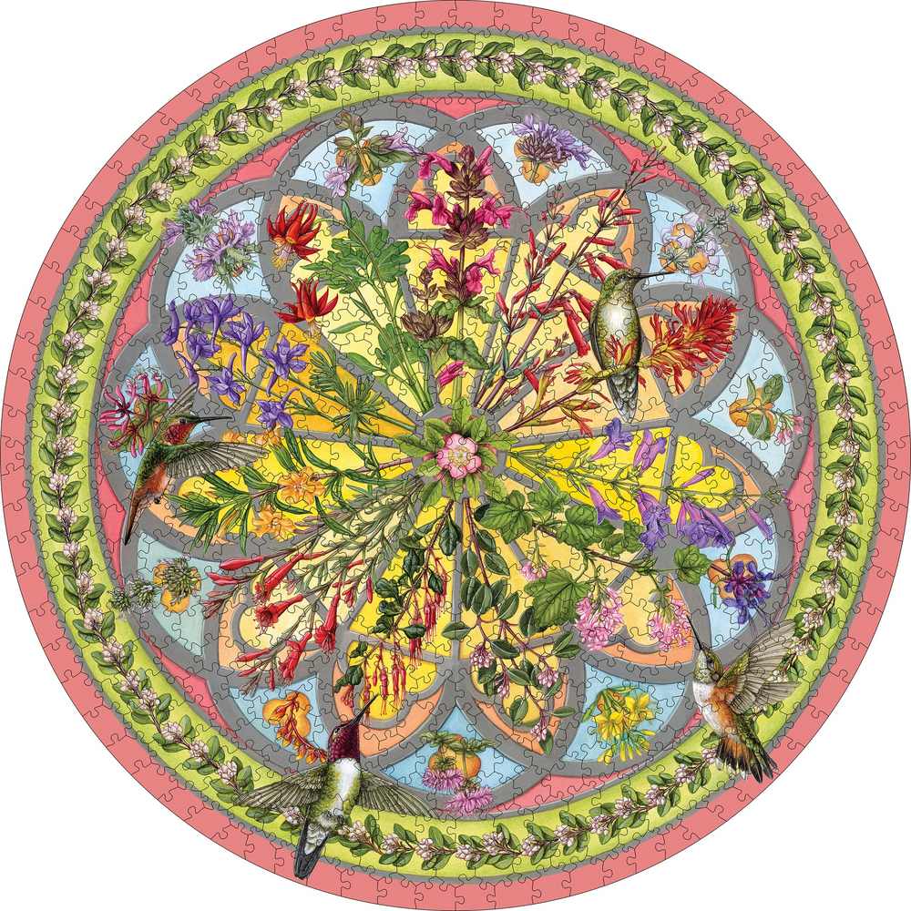 Erin E. Hunter: Floral Compass - Circular Puzzle