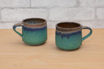 Lavender & Turquoise Glazed Mugs - Maishe Dickman