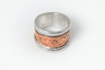 Sterling and Copper Cigar Band Style Ring - David Hart