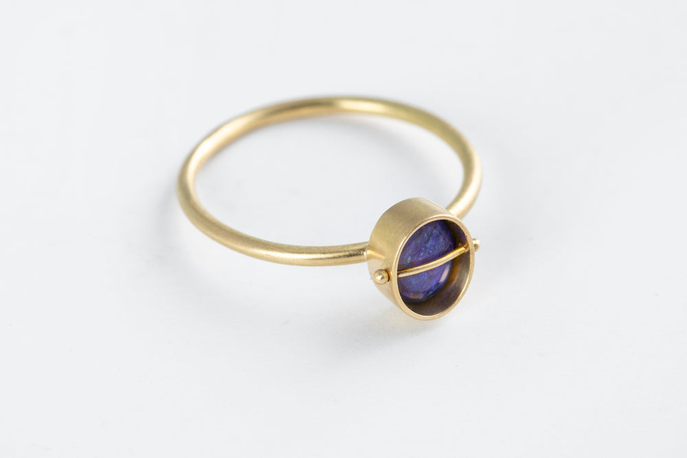 
            
                Load image into Gallery viewer, Periwinkle Oval Opal Ring - Hilary Finck
            
        
