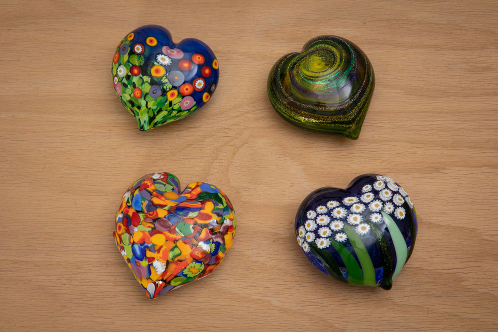 Heart Paperweight - Mad Art Glass