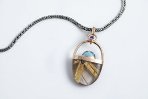 
            
                Load image into Gallery viewer, Rutiliated Quartz Pendant for sale - Patrick Murphy 
            
        