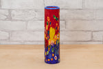 Multicolored Vase with Heart Pattern- Mad Art Glass