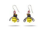 Box Car Bee Earrings - Chickenscratch