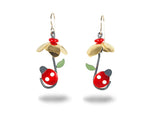 Ladybug Umbrella Earrings - Chickenscratch