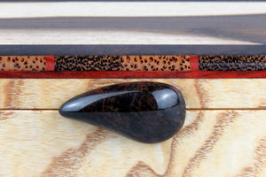 Striped Walnut Hinged Box - Dead Horse Bay Arts